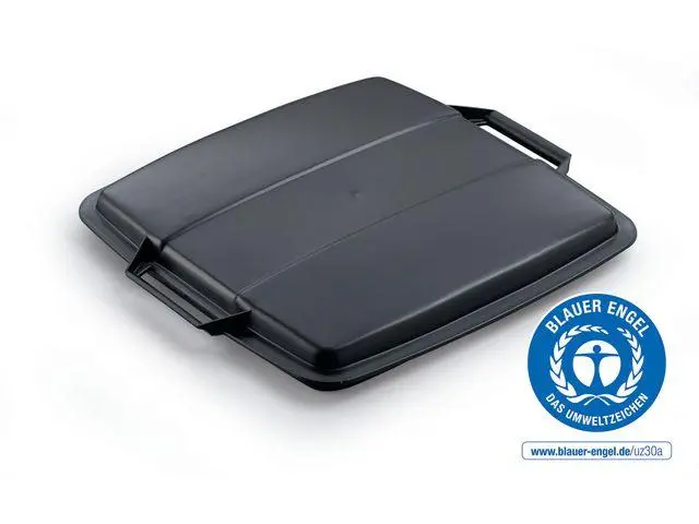 DURABLE - Lokk DURABIN Lid Eco avfallsbeh.90L sort