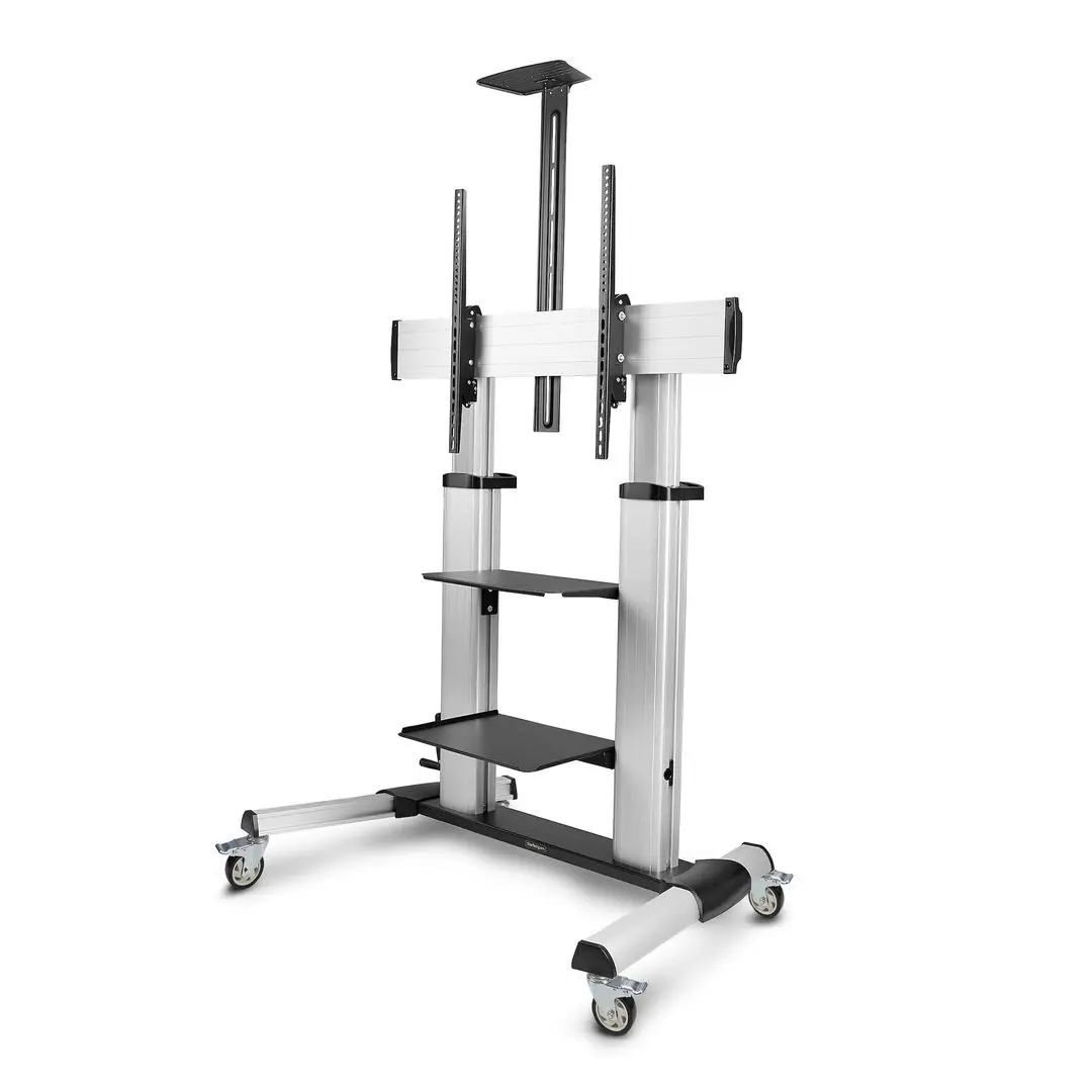 STARTECH - ROLLING TV CART PORTABLE MOUNT - UP TO 100IN/220LB MOBILE TROLL ACCS
