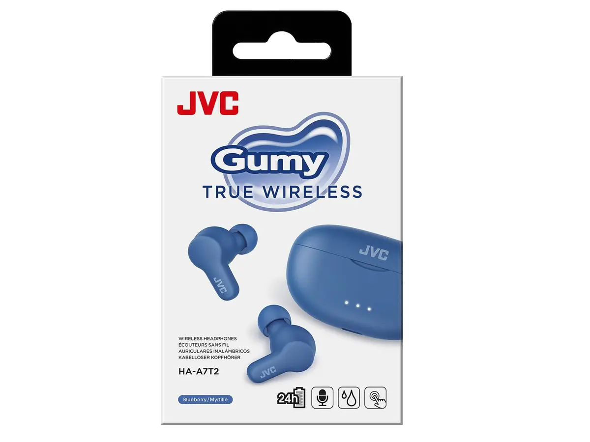JVC - HA-A7T2-A-U Gumy True Wireless Earphones Blue
