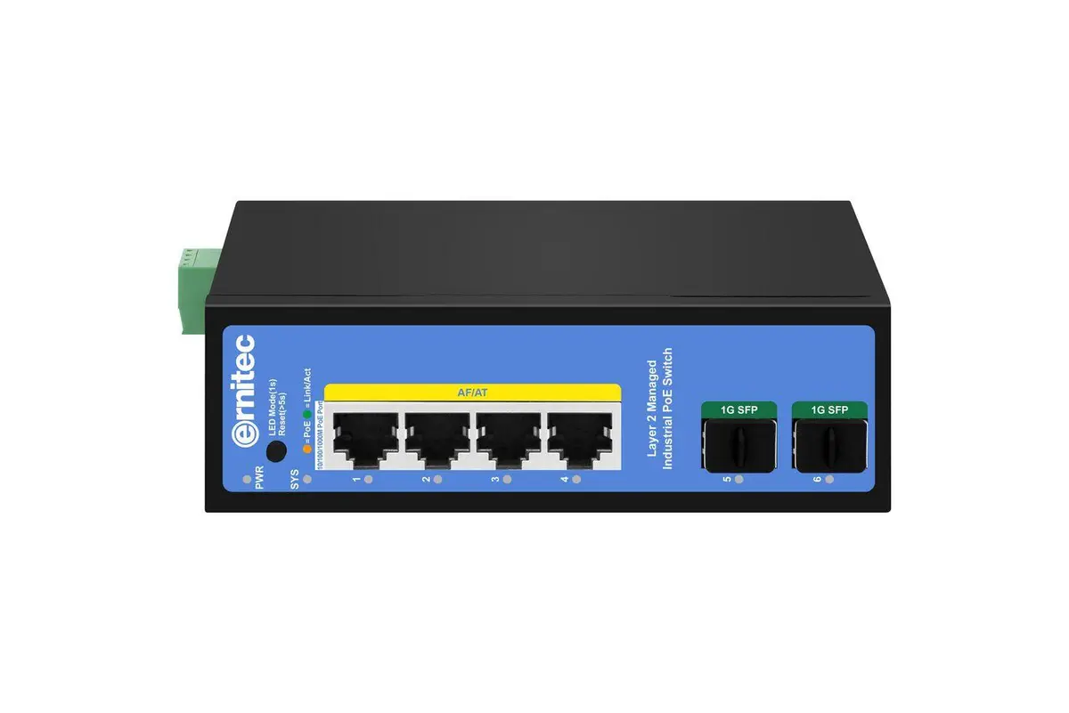 ERNITEC - 6-port 1000Mbps Industrial