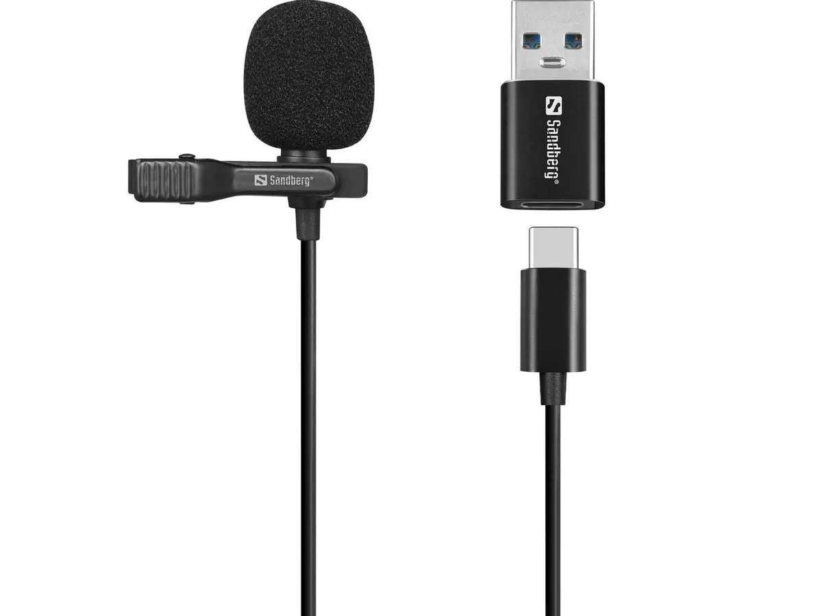 SANDBERG - Streamer USB Clip Microphone