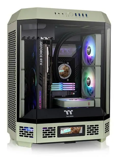Thermaltake - The Tower 600 Mid Tower Chassis Matcha Green