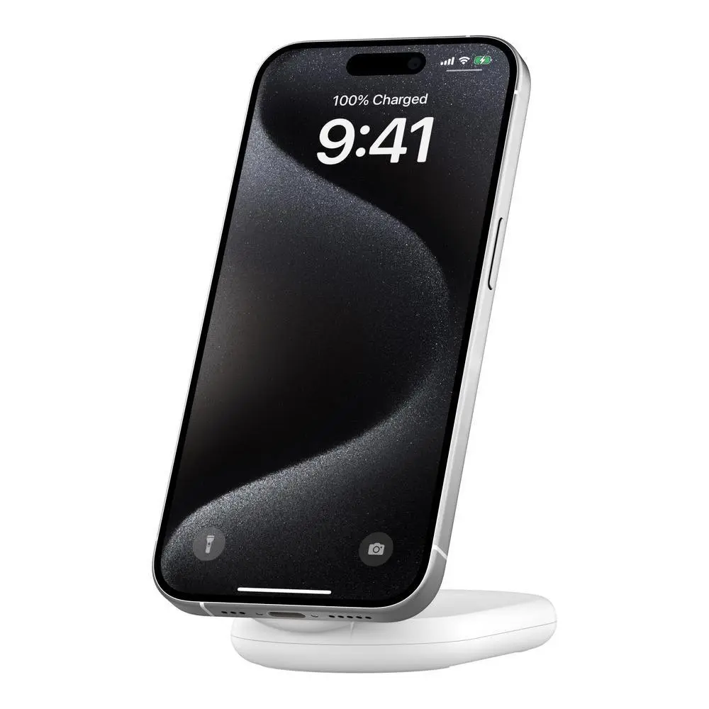 Belkin - BOOSTCHARGE Qi2 15w Mag Stand White
