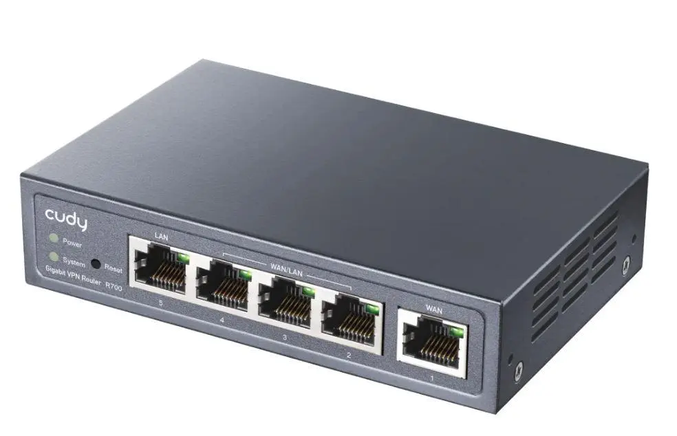 Cudy - Gigabit Multi-WAN VPN Router Kabelrouter Schnelles Ethernet, Gigabit Ethernet Grau