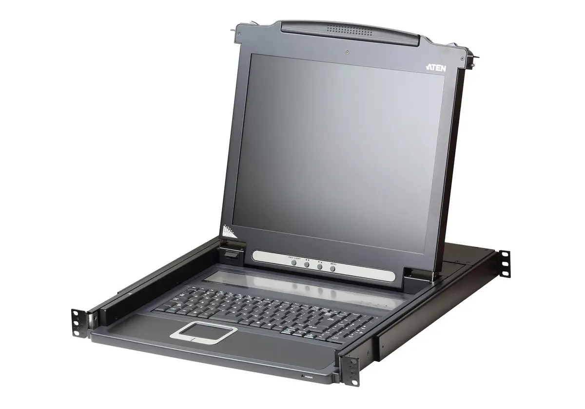 ATEN - 19" KVM console with 17" LCD screen, 1U, Nordic