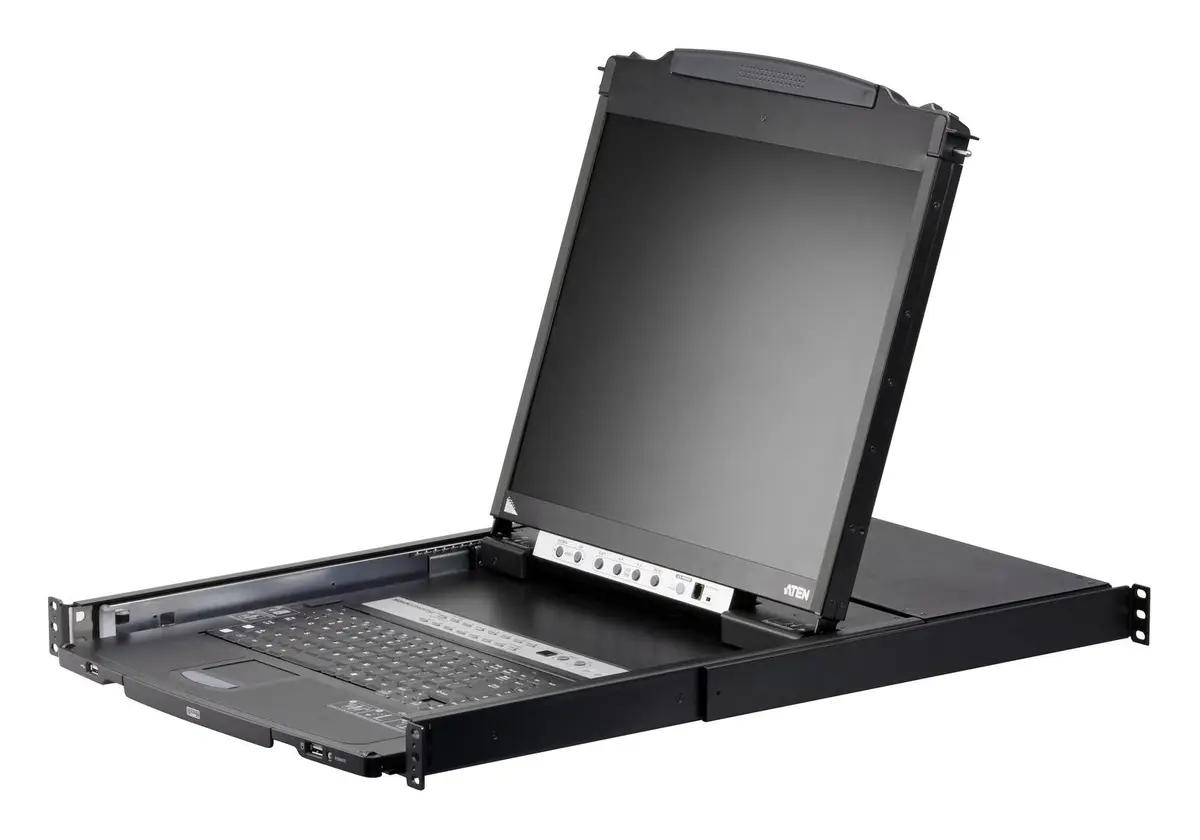ATEN - 16-Port Dual Rail 19" LCD KVM,USB Periph. Support, UK