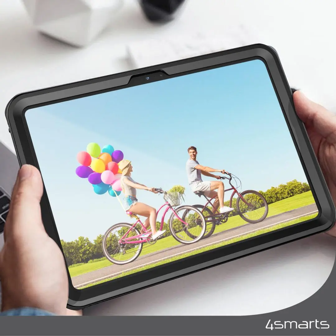 4smarts - iPad 10.9" (2022) Active Pro Rugged Stark deksel (sort) Solid deksel til Apple iPad 10,9" 10.gen, vann- og støvtett (IP68)