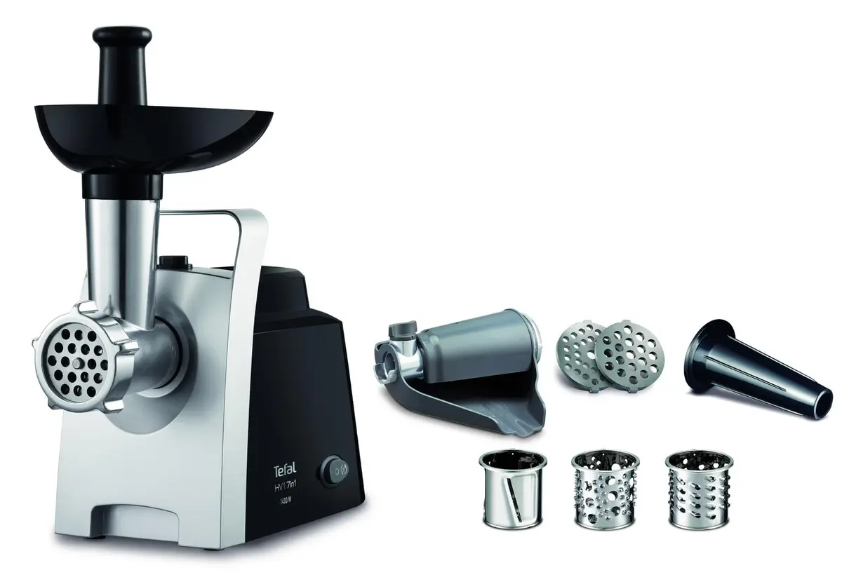 TEFAL - HV1 NE1098 kødhakker 1400 W Sort, Sølv