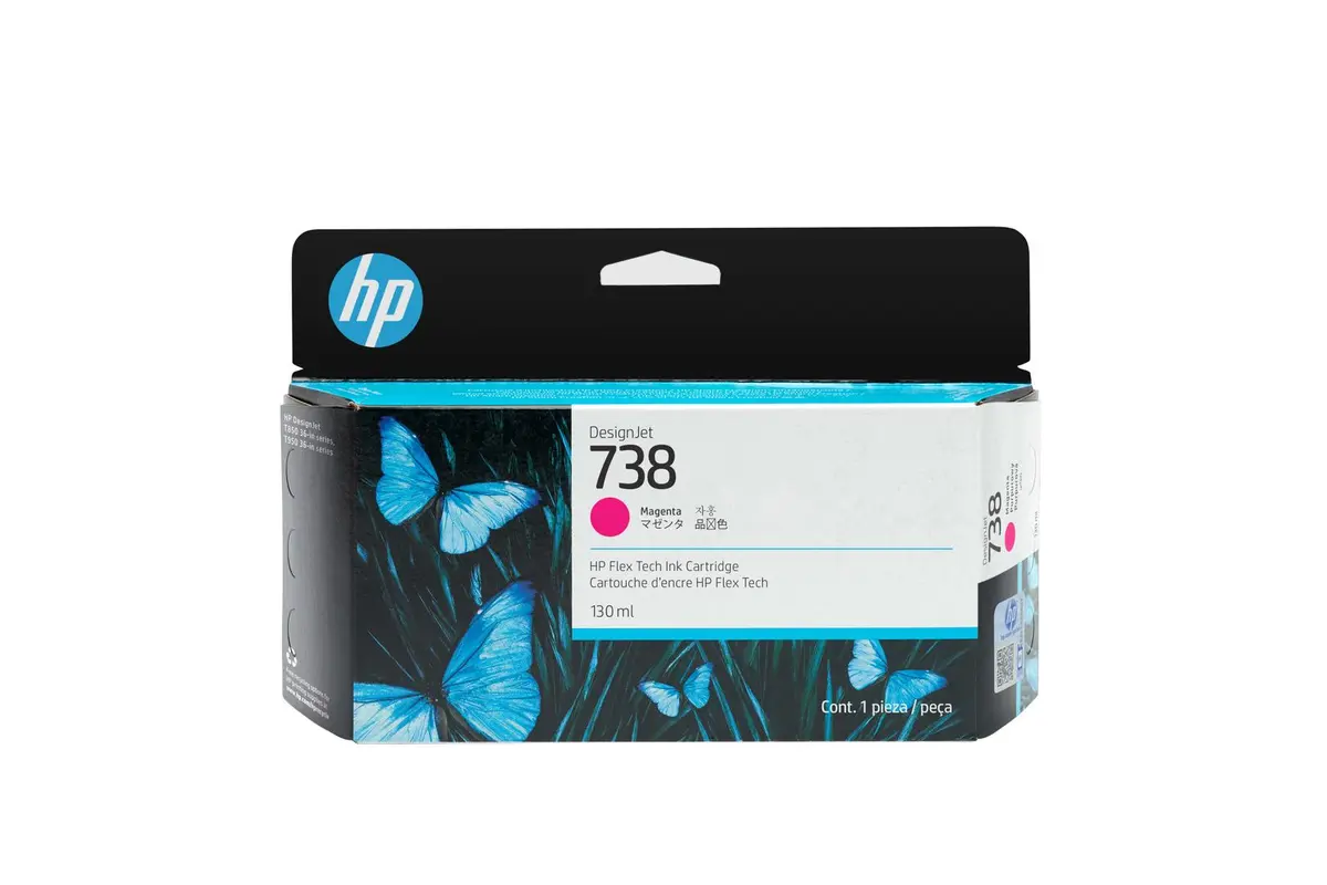 HP - 738 - magenta - original - DesignJet - blekkpatron