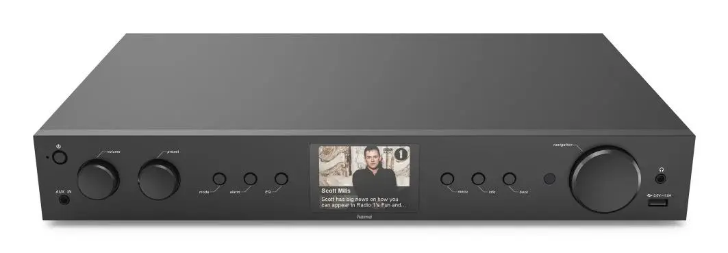 HAMA - Radio DAB+ Intern. FM BT DIT2105 Svart