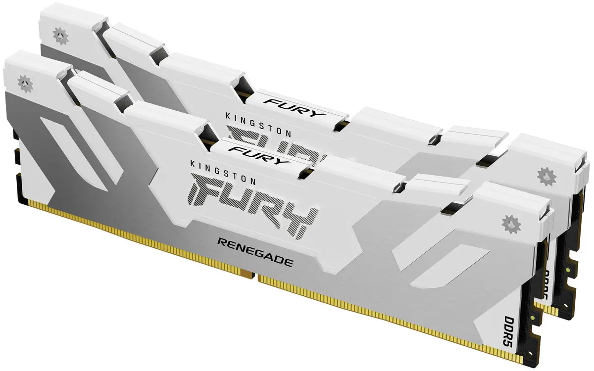 Kingston - 48GB DDR5 8000MT/S CL38 DIMM (KIT OF 2) FURY RENEGADE WHITE MEM