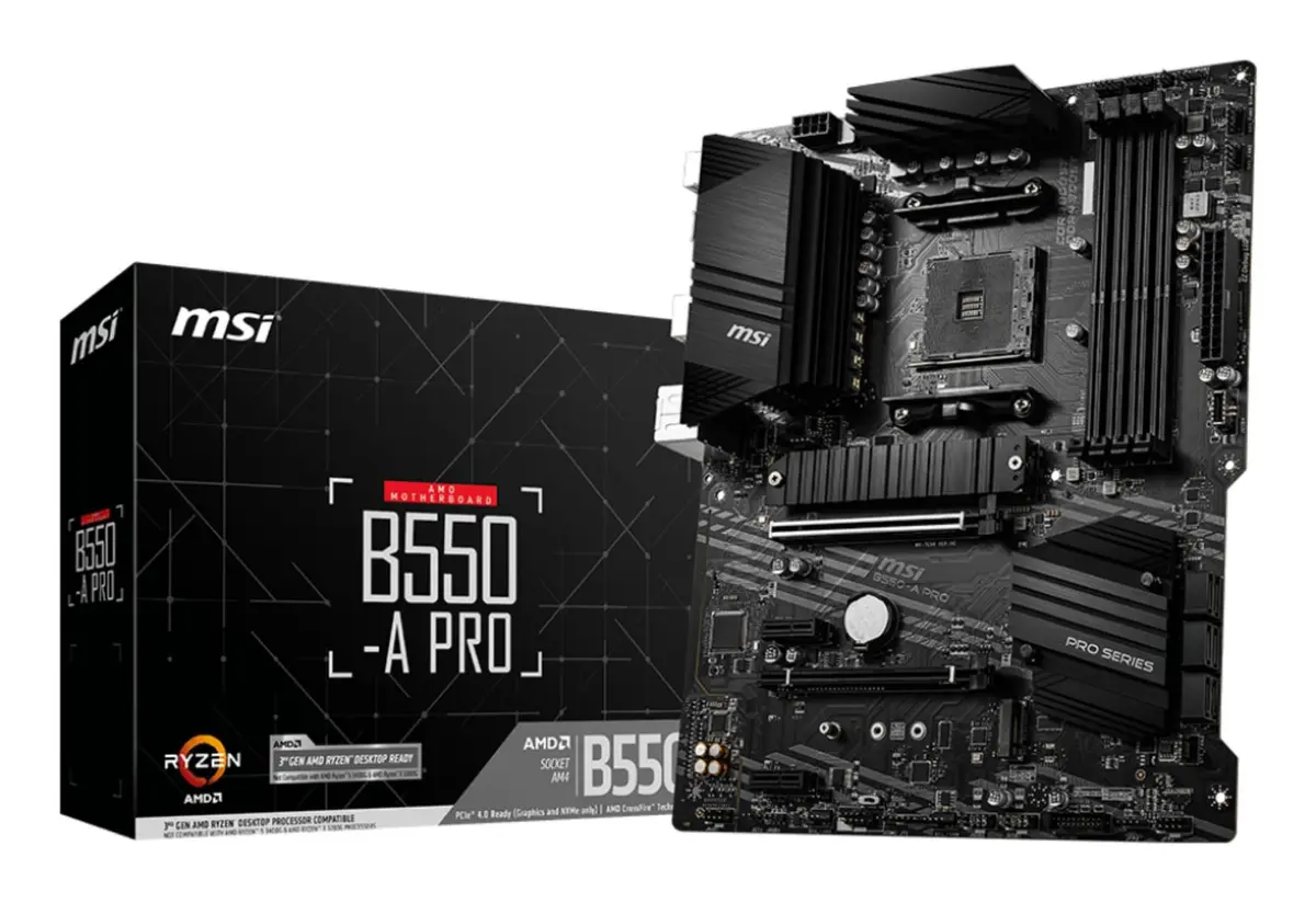 MSI - B550-A PRO AM4 DDR4 2xM.2 6xSATA HDMI DP ATX MB.