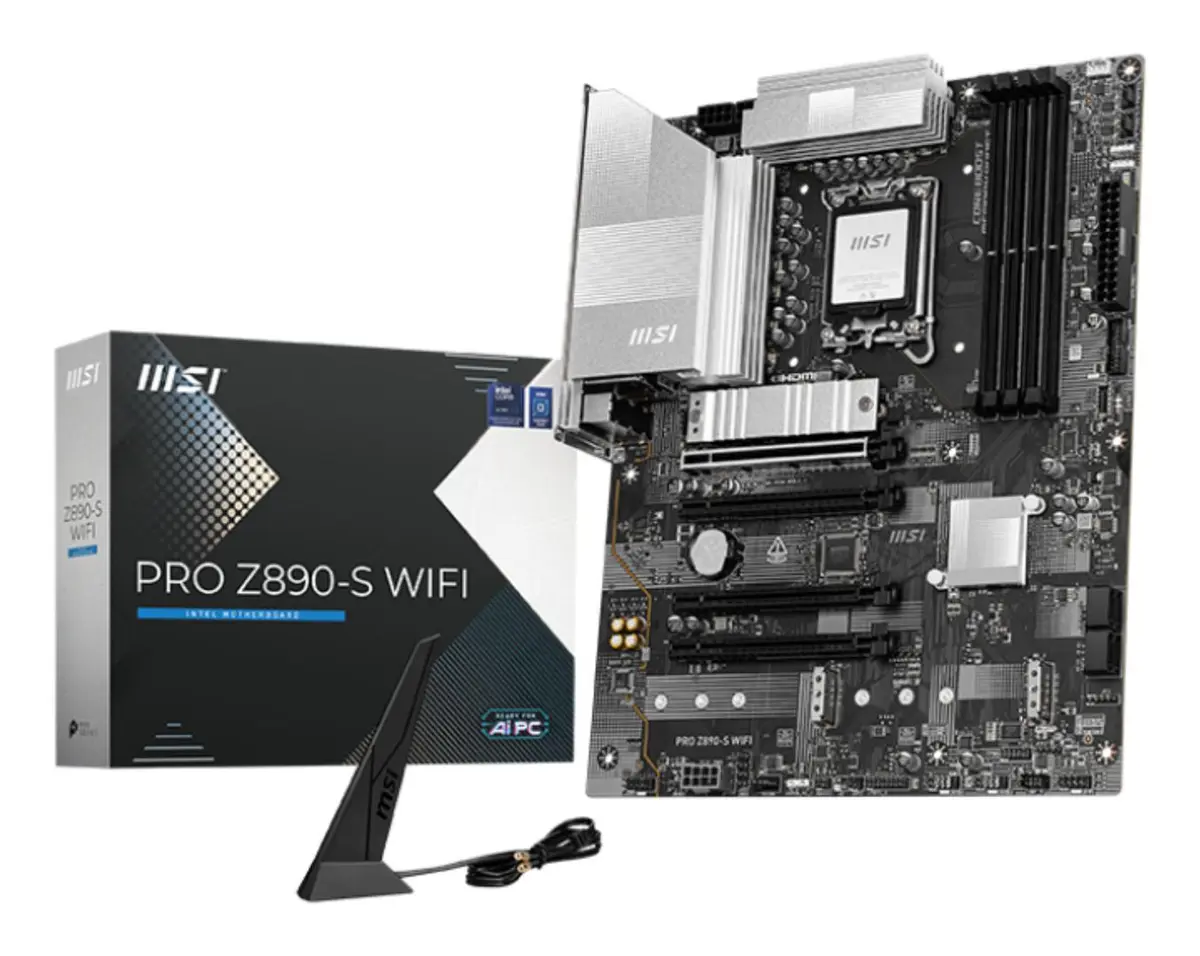 MSI PRO Z890-S WIFI6E Hovedkort - Intel Z890 - Intel LGA1851 - DDR5 RAM