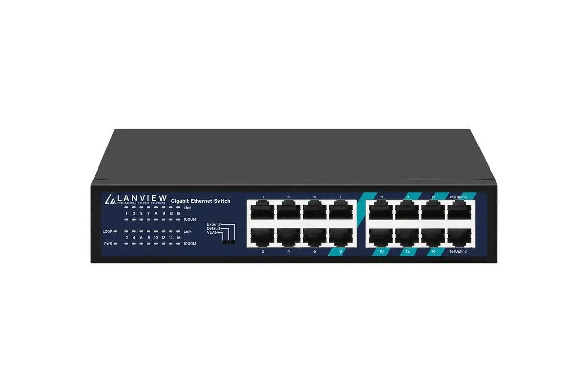 Lanview - Unmanaged 16-Port Full