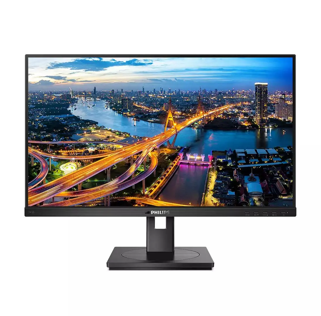 PHILIPS - Monitor 23.8inch FHD USB-C DOCKING DISPLAY 1920x1080 IPS 5ms GtG HAS USB-C DP HDMI RJ45 USB HUB Speakers VESA DaisyChain