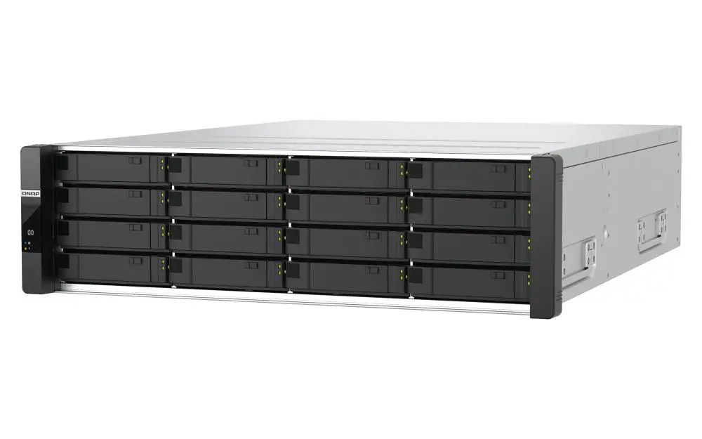 QNAP - ES1686dc-R2-2142IT-128G 16-Bay NAS Intel Xeon D-2142IT 64GB RDIMM ECC DDR4 RAM Redundant Power Supply