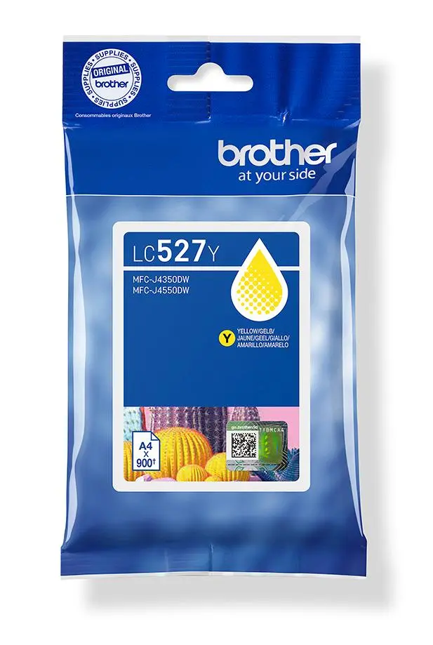 BROTHER - LC527Y Yellow standard ink cartridge, yield up to 900 pages