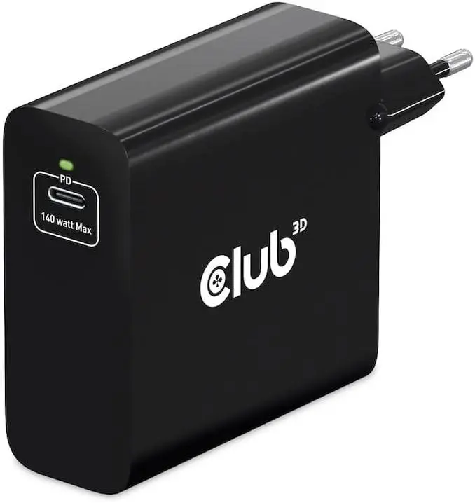 Club 3D - Travel Charger 140 Watt Gan