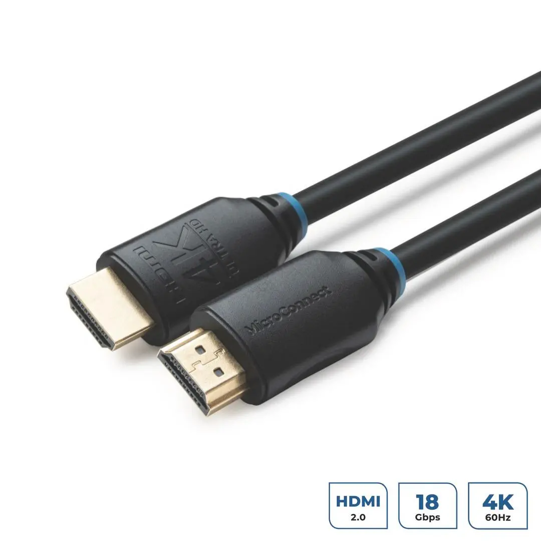 MicroConnect - HDMI-kabel med Ethernet - 20 m