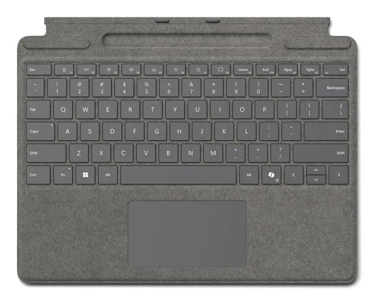 Microsoft - Surface Pro9/10 Typecover with Slim Pen Storage COMM platinum Spain