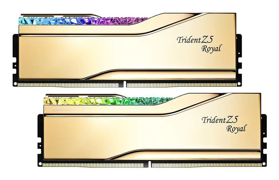 G.SKILL - 48GB (2x24GB) DDR5 8000MHz Trident Z5 Royal RGB Gold CL40 1.35V