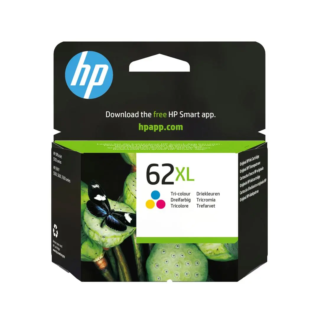 HP - 62XL High Yield Tri-color Original Ink Cartridge