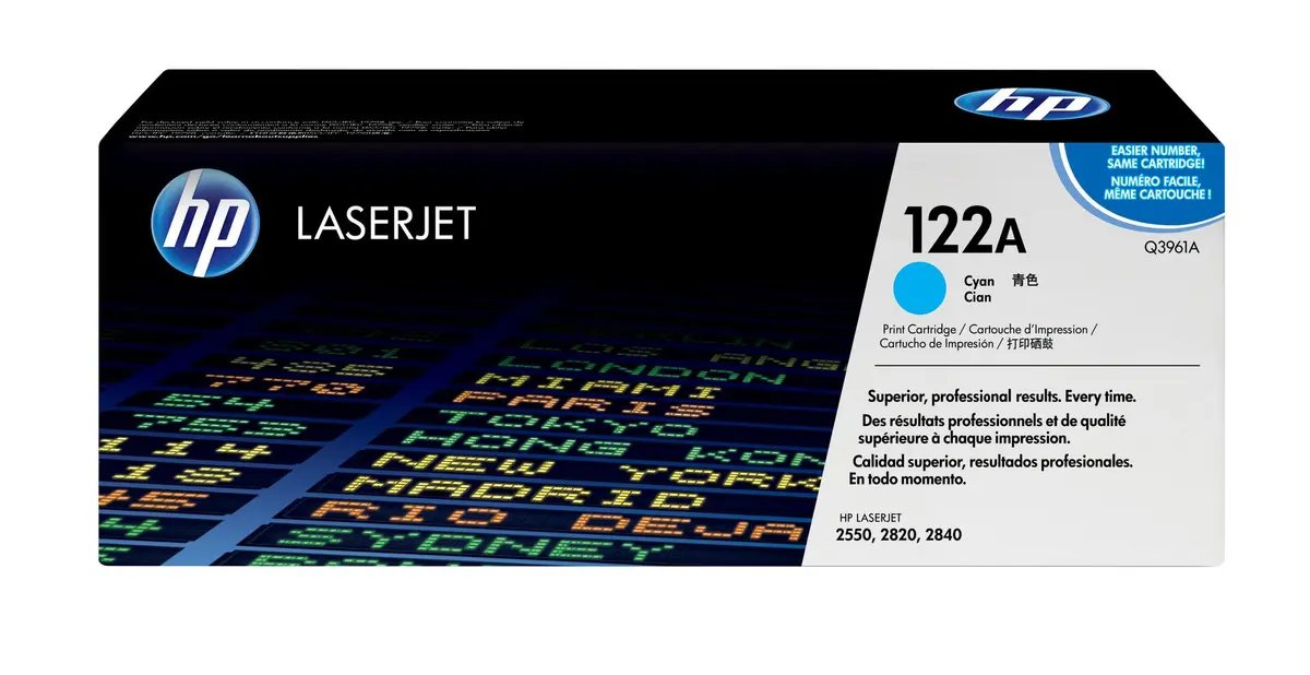 HP - 122A - cyan - original - LaserJet - tonerpatron (Q3961A)