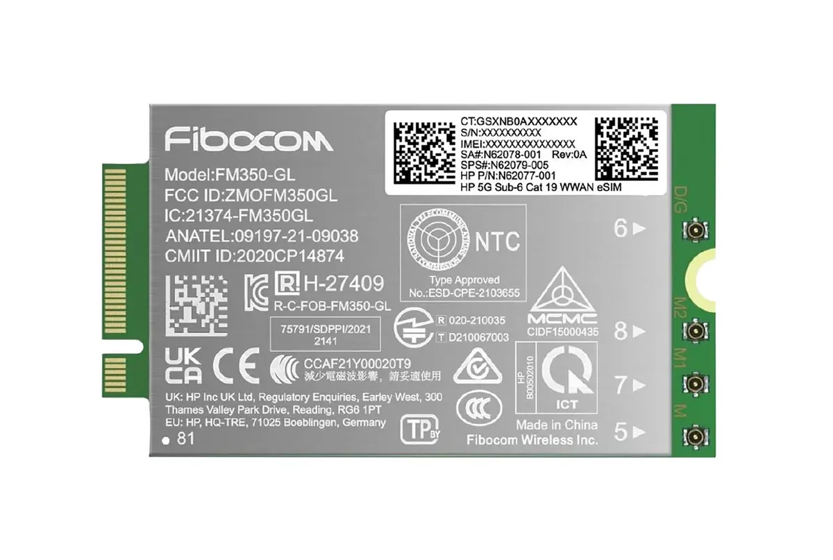 HP - 5G NR/4G WWAN for G11