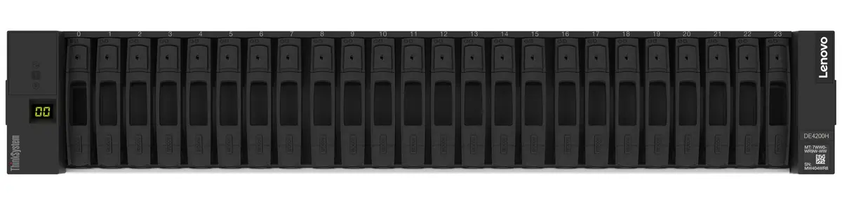 Lenovo - ISG ThinkSystem DE4200H 64GB Cache HICless Hybrid Flash Array 2U24 SFF