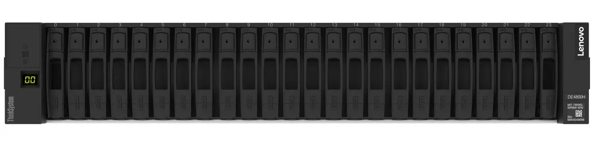 Lenovo - ISG ThinkSystem DE4800F 128GB Cache HICless Hybrid Flash Array 2U24 SFF