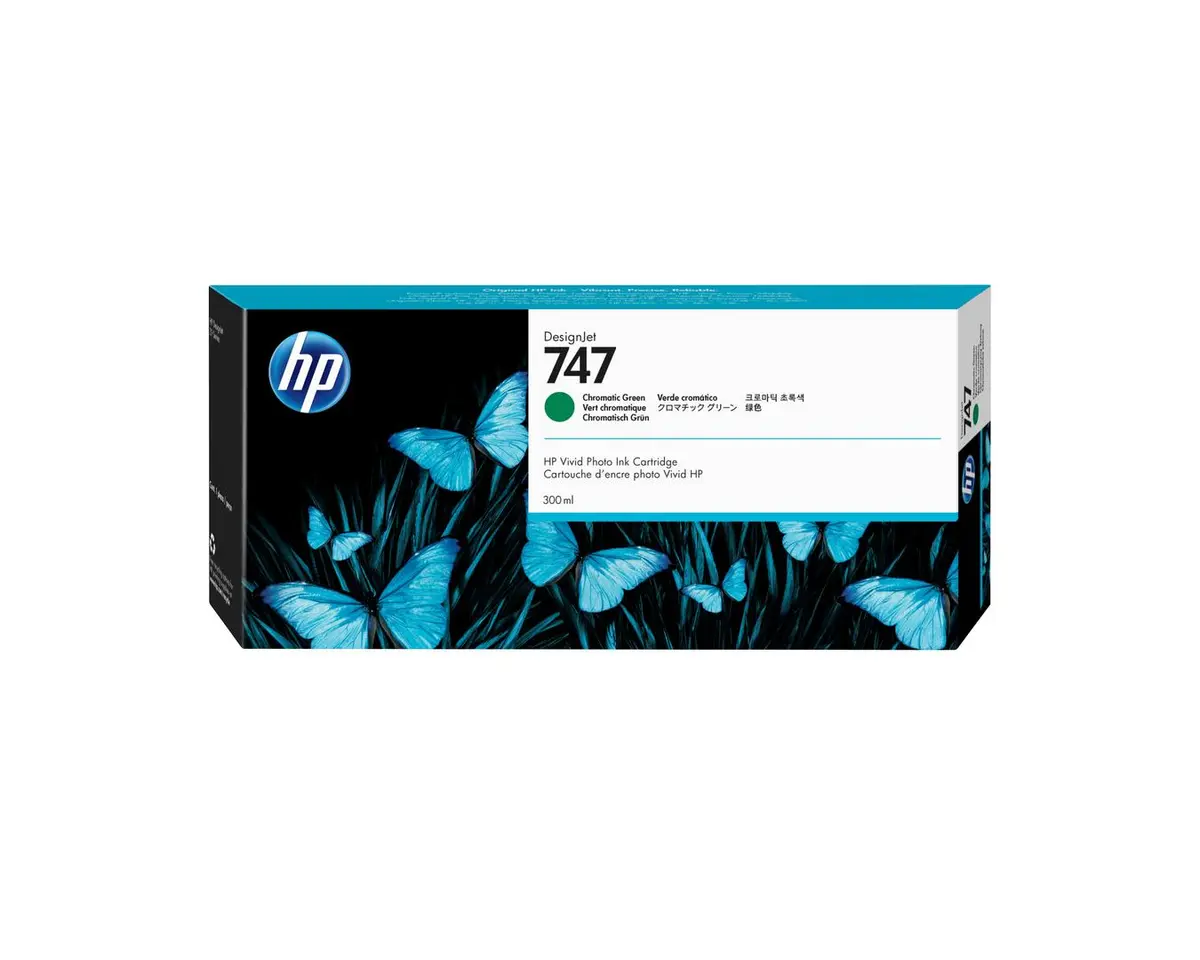 HP - 747 300-ml Chromatic Green Ink Crtg