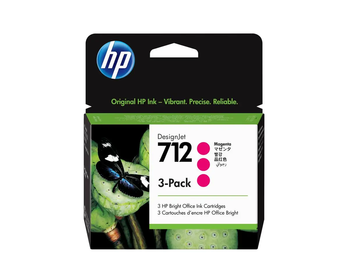 HP - 712 3-Pack 29-ml Magenta DesignJet Ink Cartridge