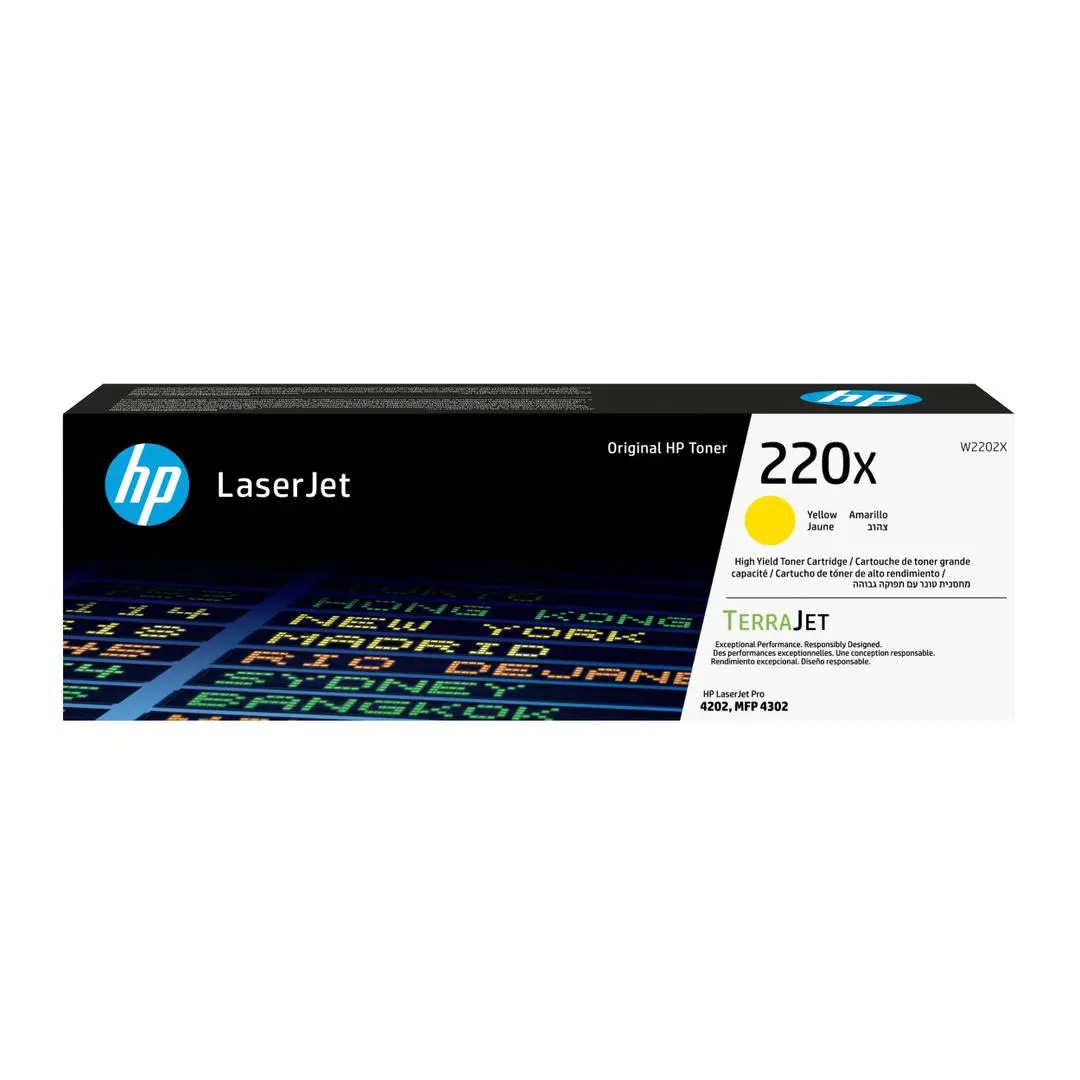 HP - 220X YELLOW ORIGINAL LASERJET TONER CARTRID SUPL