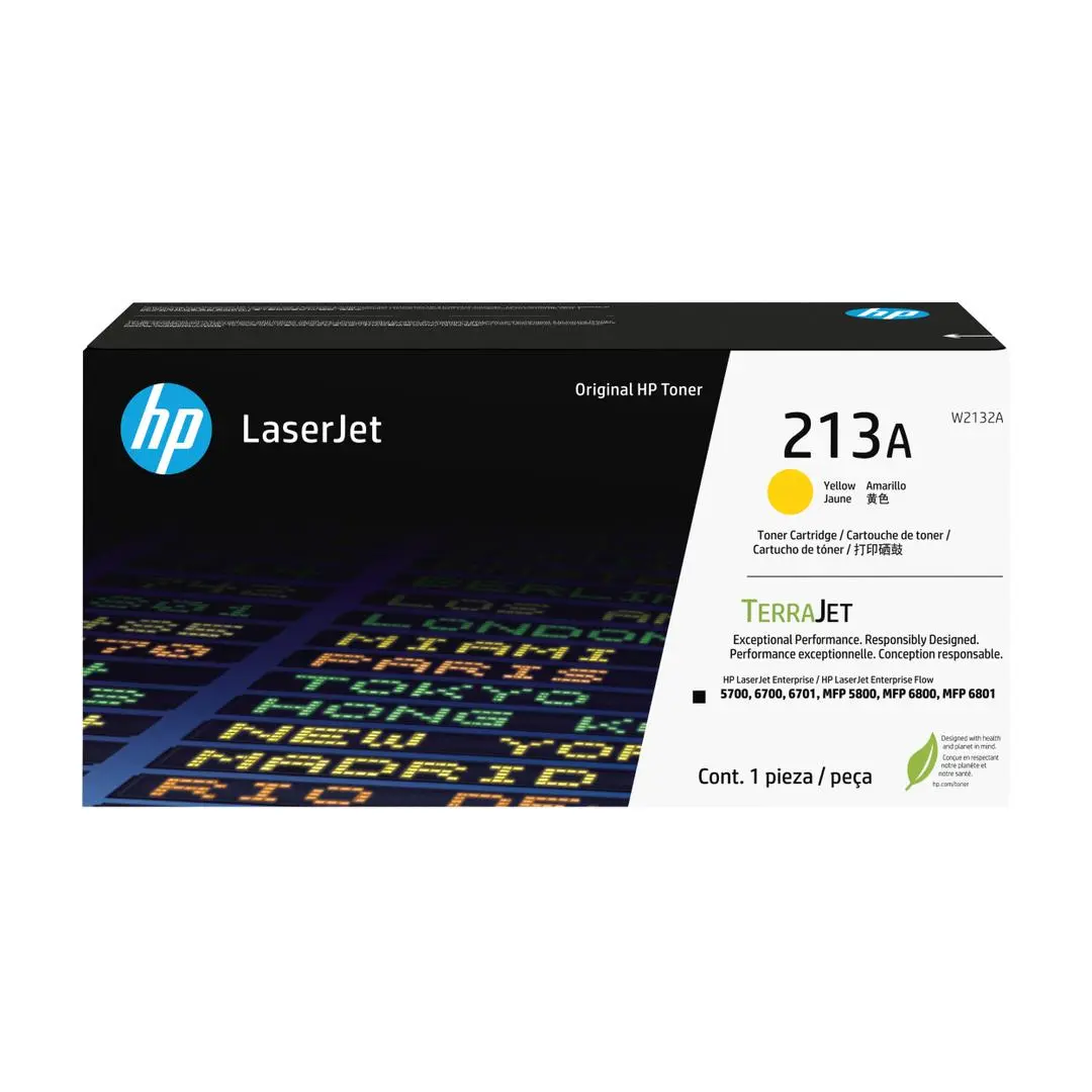 HP - 213A YLW ORIGINAL LASERJET TONER CRTG SUPL