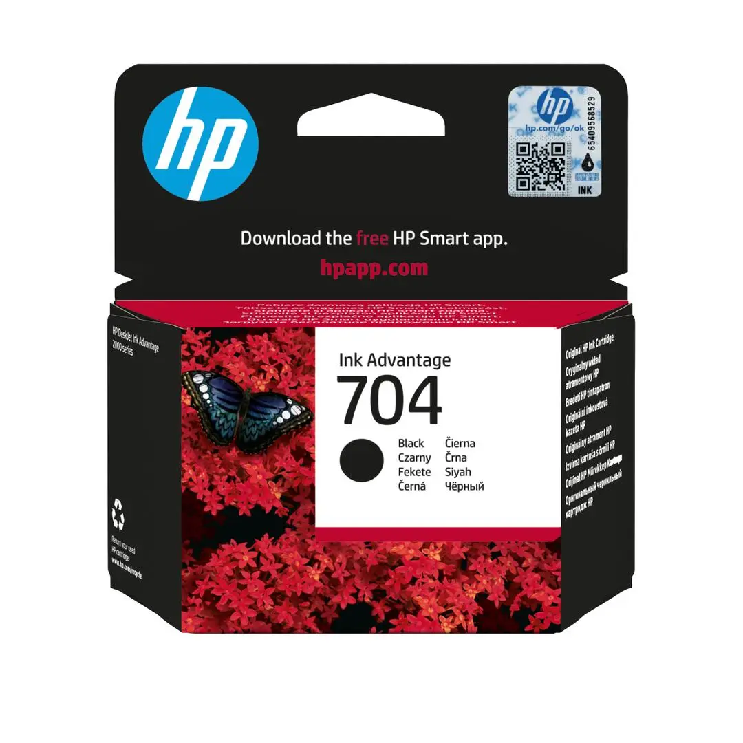 HP - 704 BLACK ORIGINAL INK PROMO ADVANTAGE CARTRIDGE SUPL