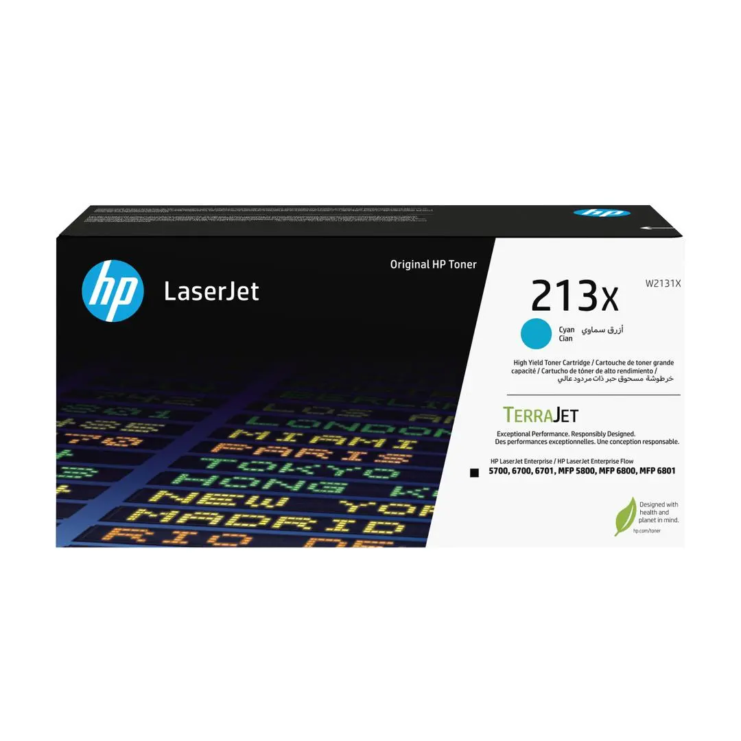 HP - 213X CYN ORIGINAL LASERJET TONER CRTG SUPL