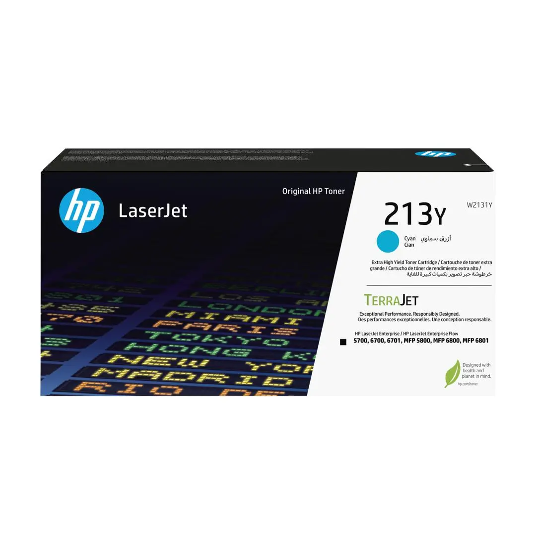 HP - 213Y CYN ORIGINAL LASERJET TONER CRTG SUPL