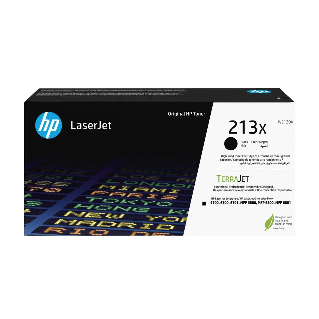 HP - 213X BLK ORIGINAL LASERJET TONER CRTG SUPL
