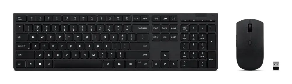 Lenovo - PROF.WIREL. KEYB/MOUSE AI - NORW. - RECHARGEABLE WRLS