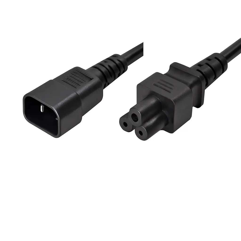 LinkIT - strømkabel C14/C5 svart 1m C14 til Mikke Mus | 3 x 1,0 mm²