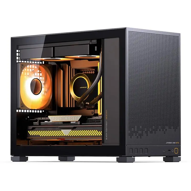 Jonsbo - D32 STD Black PC-Gehäuse, Mini-Gehäuse, mATX, Tempered Glass