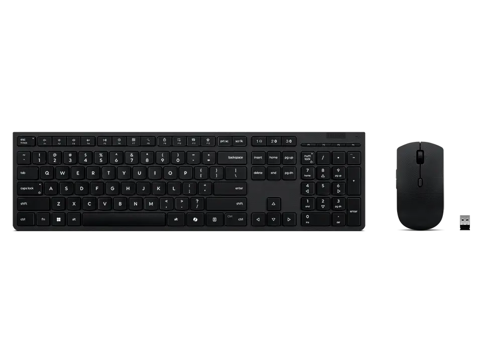 Lenovo - KB MICE_BO Slim Combo II-Nordic AI