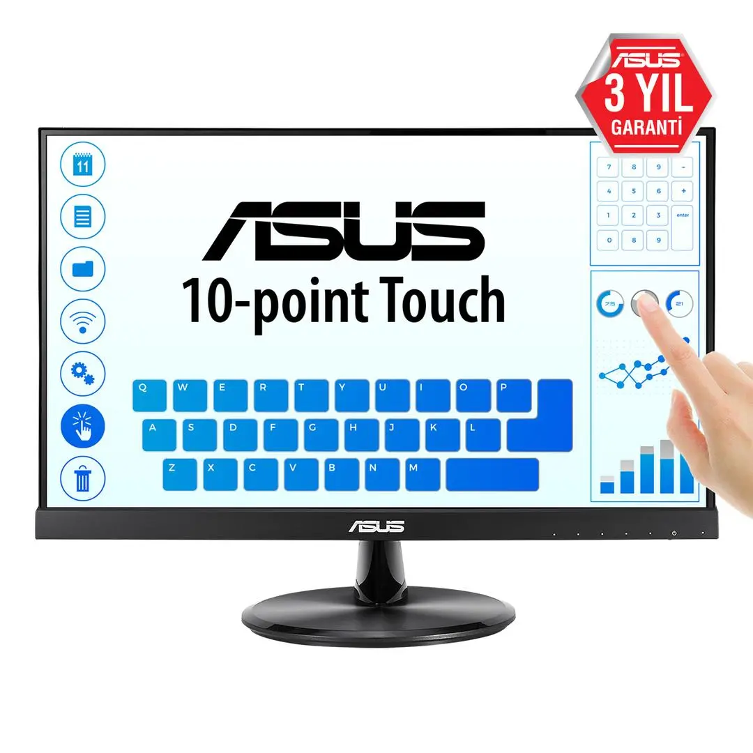 ASUS - LCD ASUS 21.5"" VT229H Monitor with Touch 1920x1080p IPS 60Hz