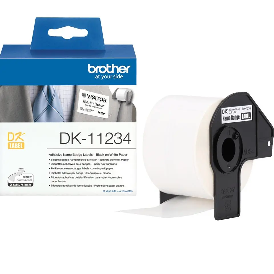 BROTHER - Badge label 260pc/rol 60X86MM