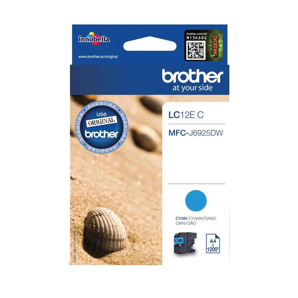 Brother - LC12EC - XL Capacity - cyan - original - blekkpatron