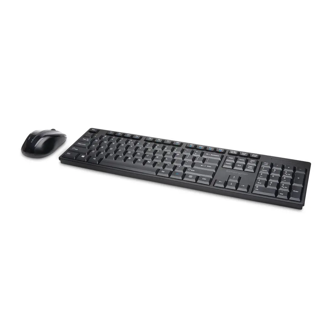 Kensington - Pro Fit Low-Profile Desktop Set - tastatur- og mussett - Storbritannia Inn-enhet