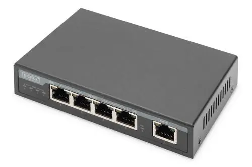 Digitus - Gigabit PoE Indoor Extender 4-port 85W 100m extension cascadable self powered IN