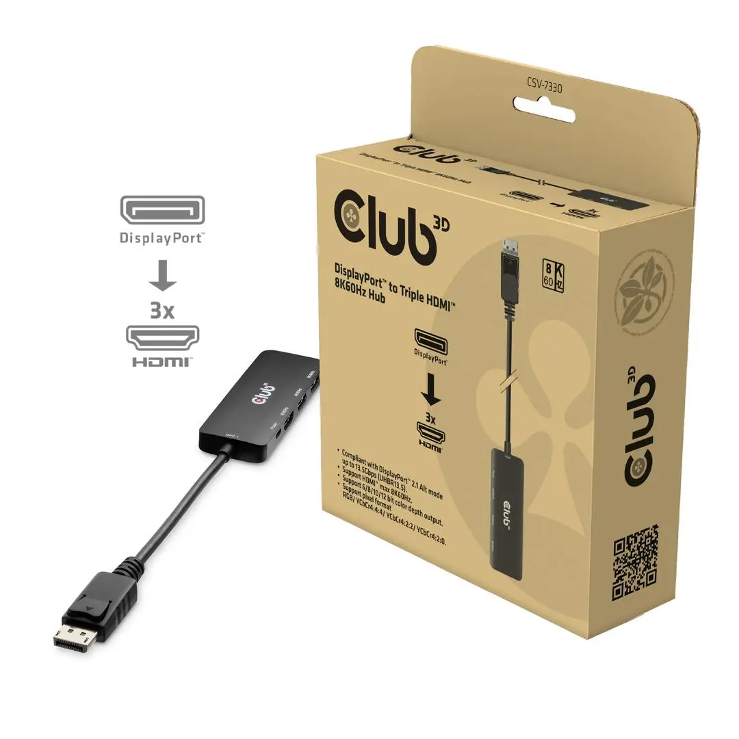 Club 3D - Interface Hub Displayport