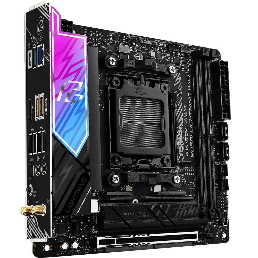 ASRock - B850I Lightning WiFi Hovedkort AM5, B850