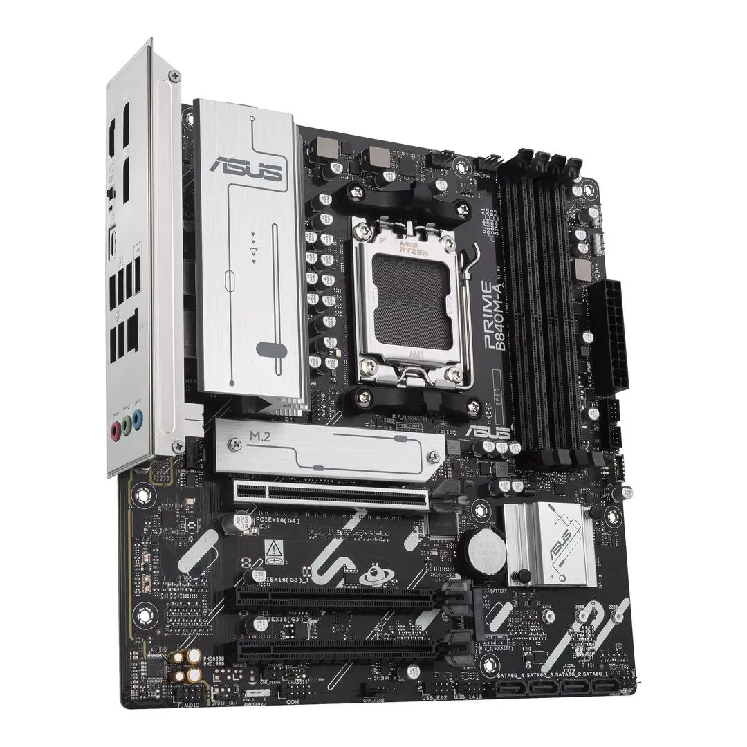 ASUS PRIME B850M-A-CSM Hovedkort - AMD B850 - AMD AM5 socket - DDR5 RAM